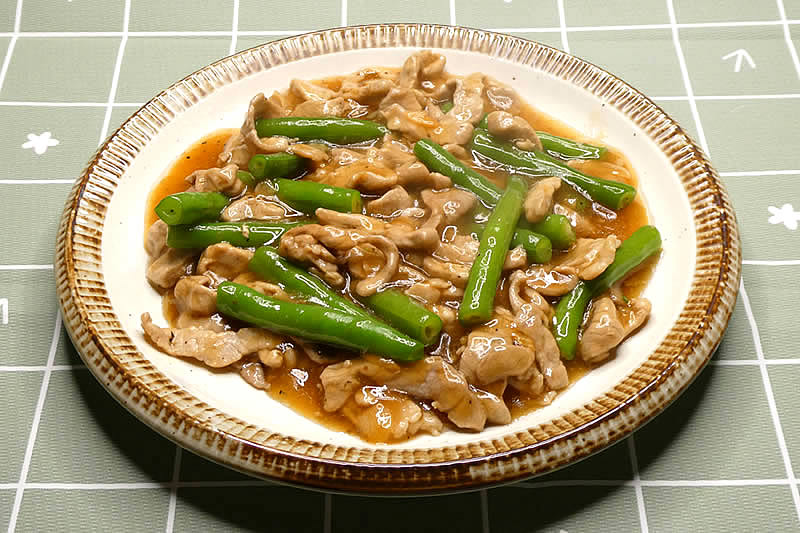 豚肉とインゲンの炒め物