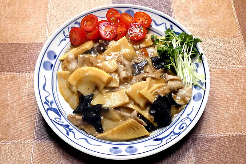 豚肉と竹の子の中華風炒め