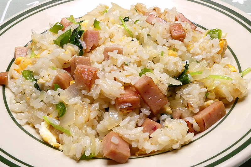 SPAMの炒めご飯